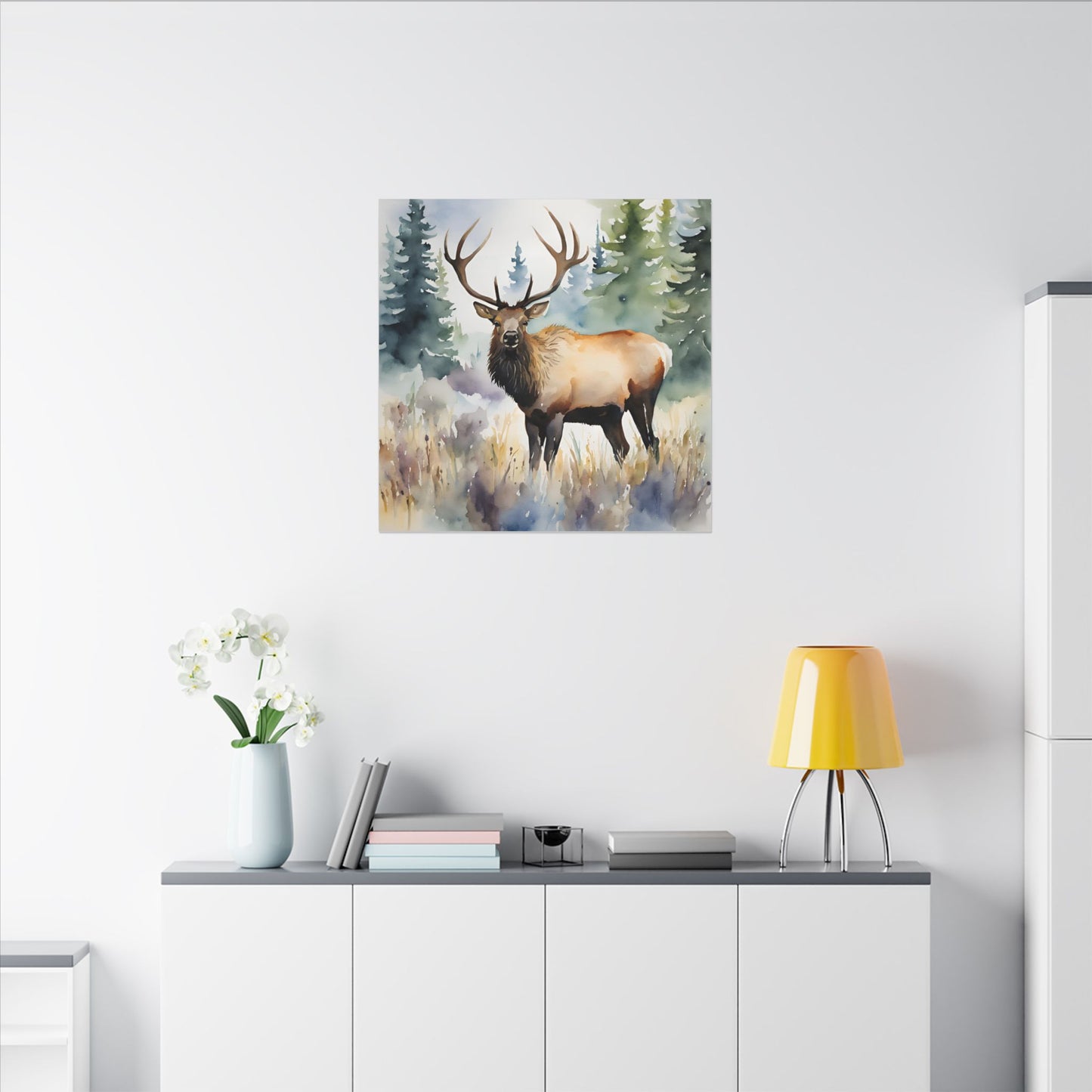 Matte Wall Canvas - Elk - The Great Outdoors Collection