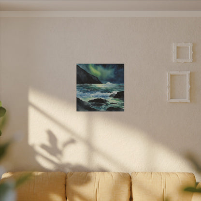 Matte Wall Canvas - Sea at Night - Neptune's Nursery Collection