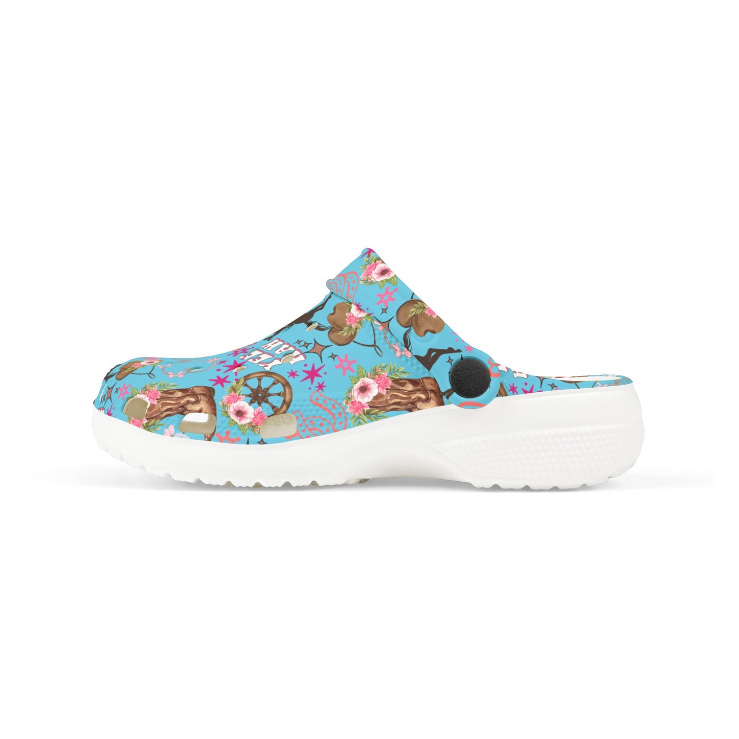 Kid's Foam Clogs - Cowgirl - Light Blue