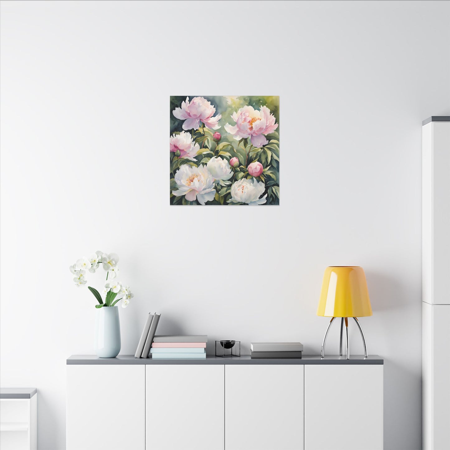 Matte Wall Canvas - Peony - Bloom and Grow Collection