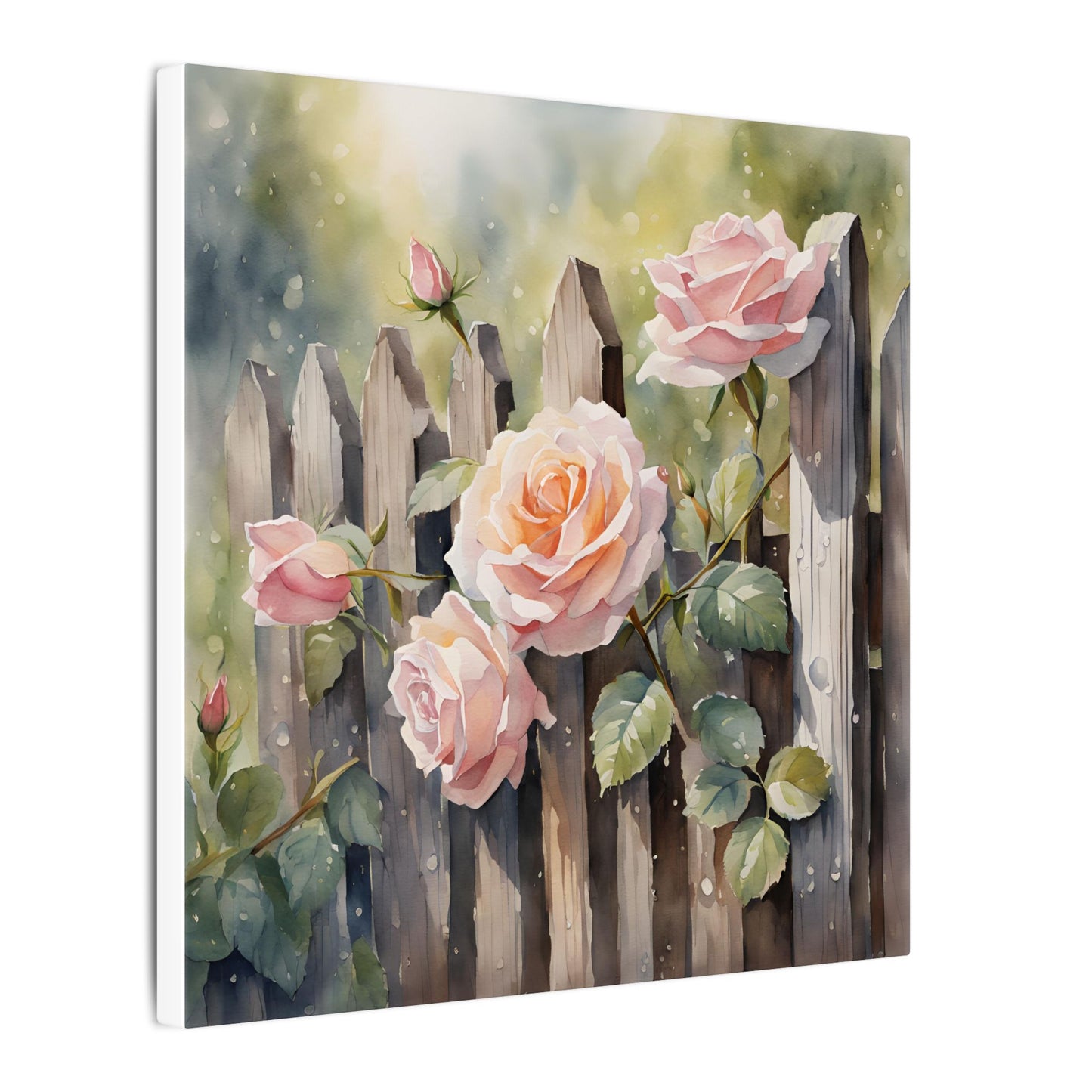 Matte Wall Canvas - Rose - Bloom and Grow Collection