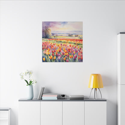 Matte Wall Canvas - Tulip - Bloom and Grow Collection