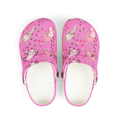 Kid's Foam Clogs - Axolotl - Bubblegum