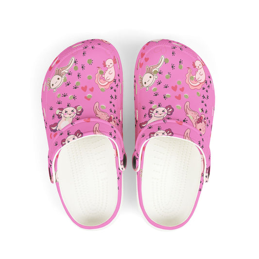 Kid's Foam Clogs - Axolotl - Bubblegum