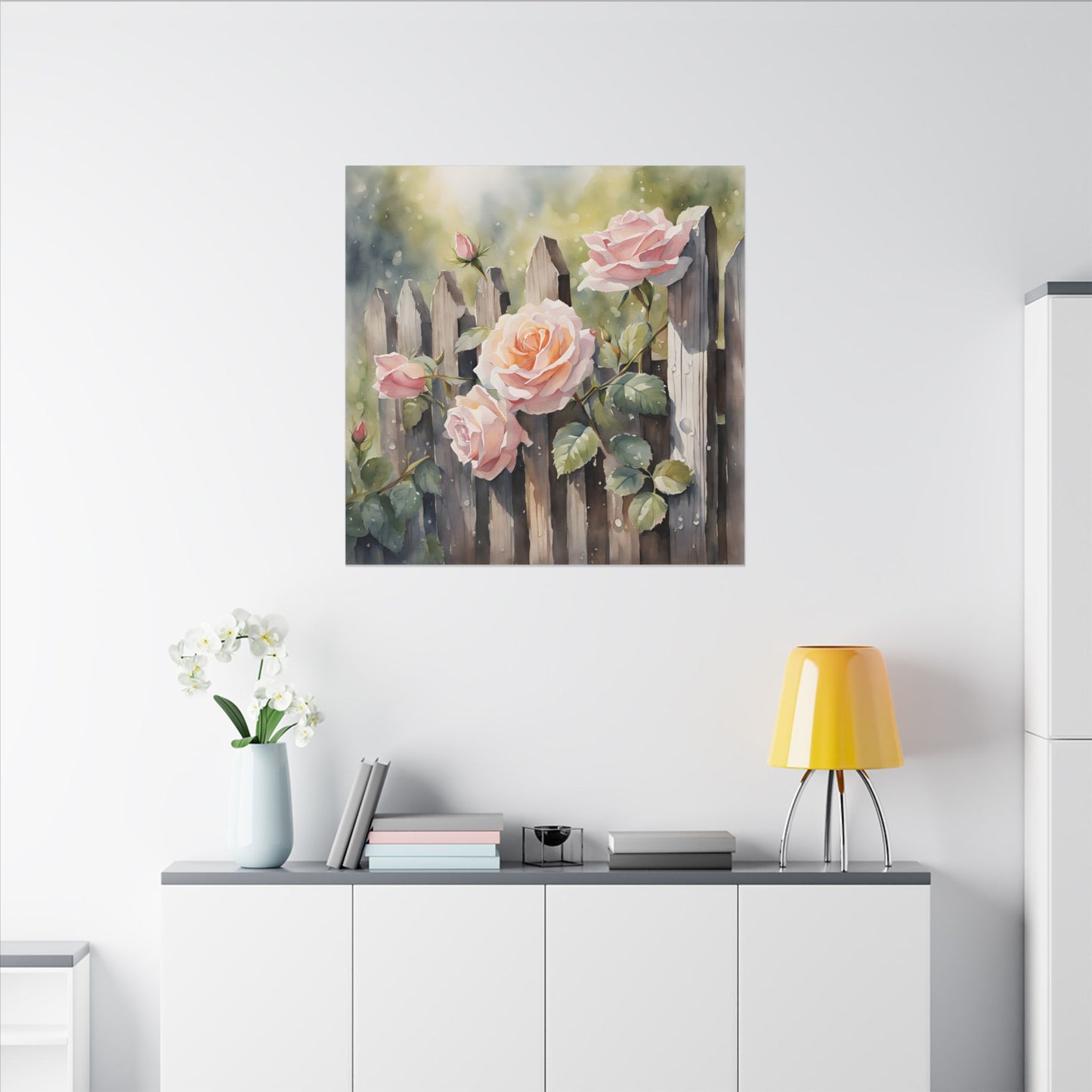 Matte Wall Canvas - Rose - Bloom and Grow Collection