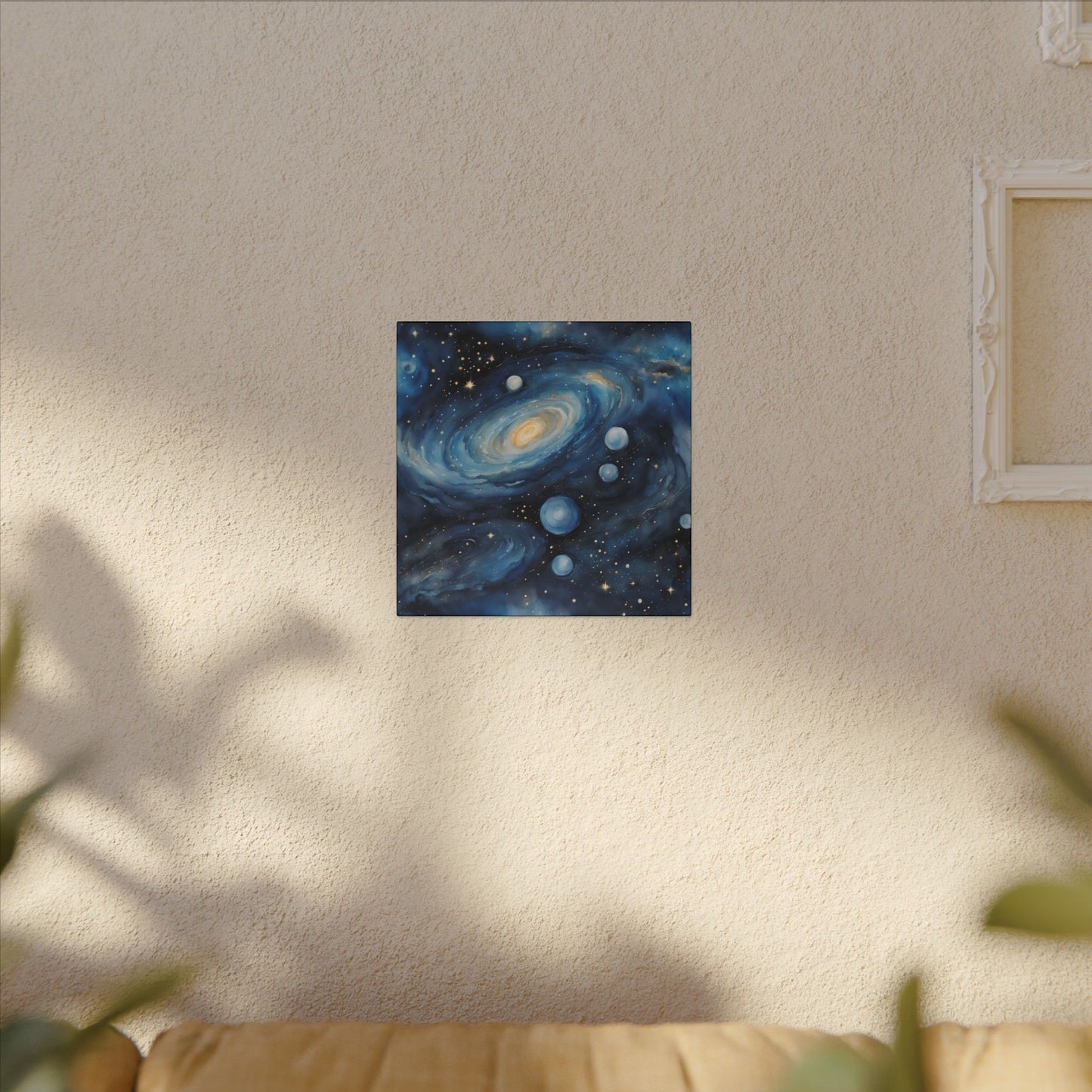 Matte Wall Canvas - Blue Galaxy - Beyond the Stars Collection