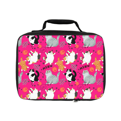 Lunch Bag - Fat Cat - Hot Pink