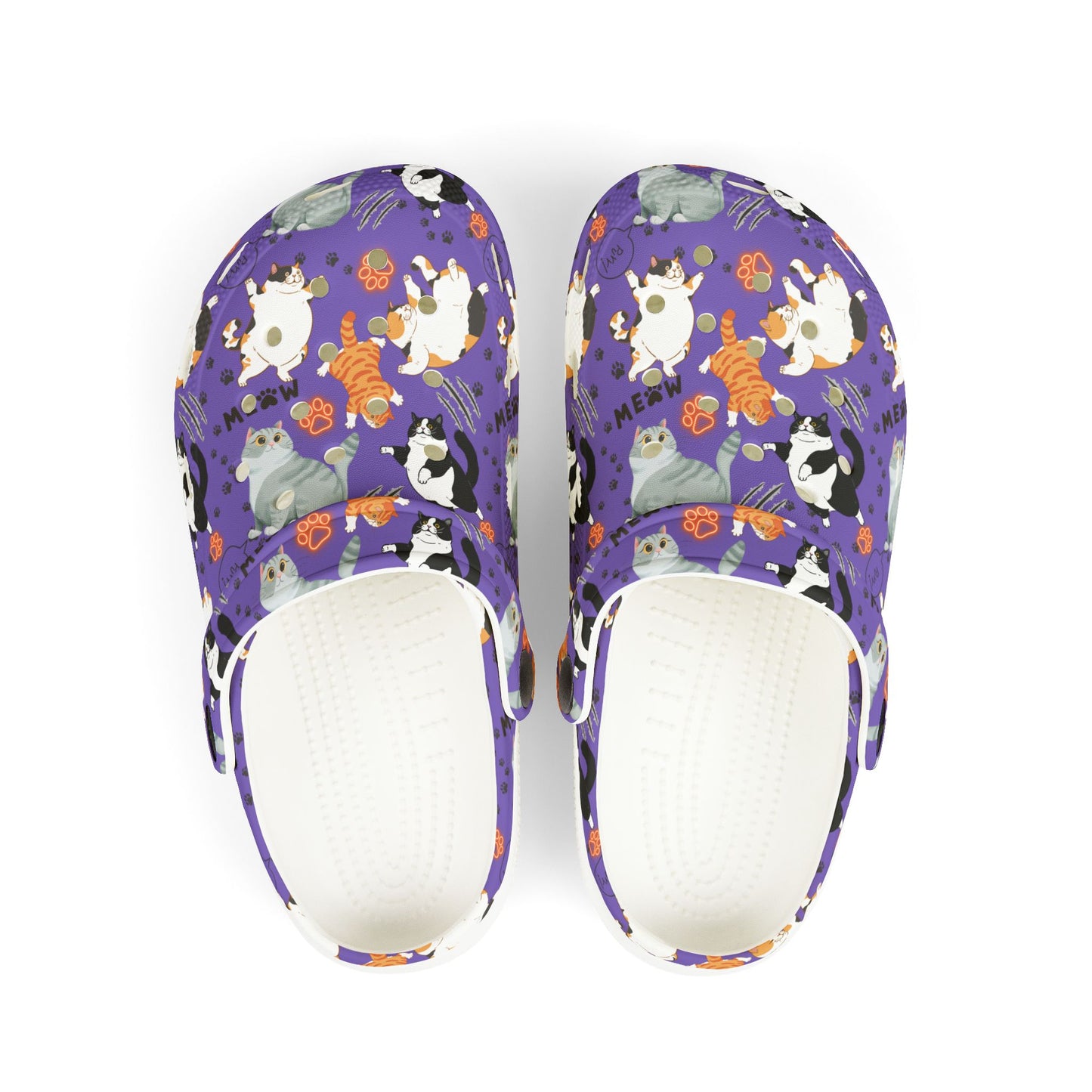 Kid's Foam Clogs - Fat Cat - Periwinkle