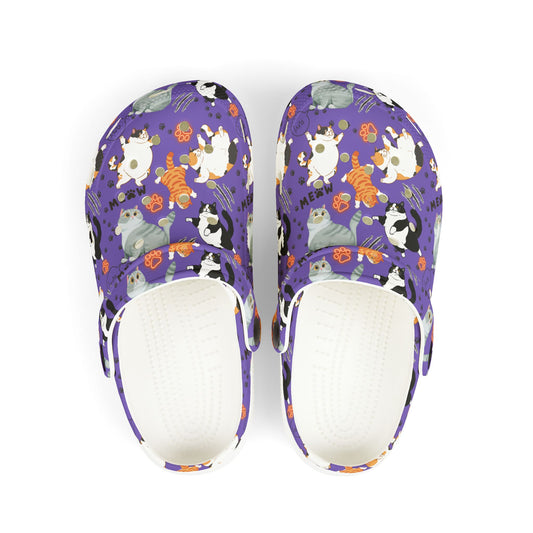 Kid's Foam Clogs - Fat Cat - Periwinkle