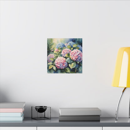 Matte Wall Canvas - Hydrangea - Bloom and Grow Collection