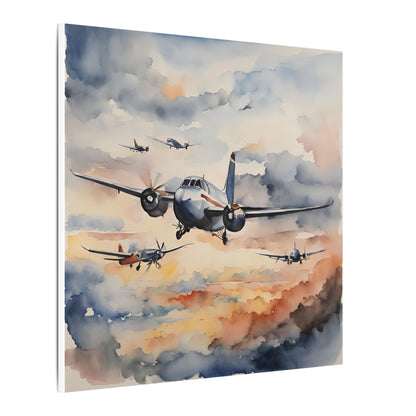 Matte Wall Canvas - Wings of Aviation - Wheels & Wings Collection