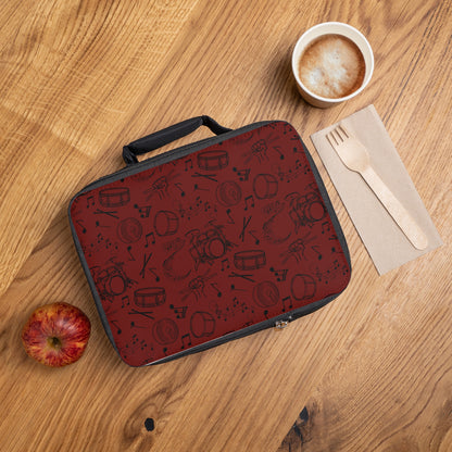 Lunch Bag - Drums - Maroon