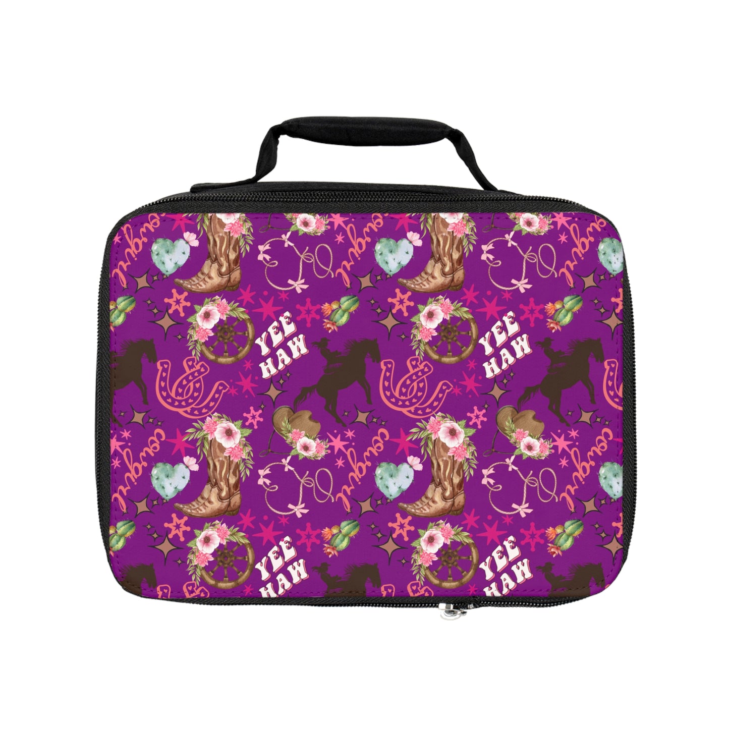 Lunch Bag - Cowgirl - Purple
