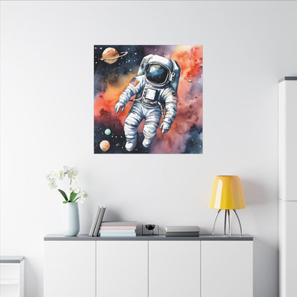 Matte Wall Canvas - Astronaut - Beyond the Stars Collection