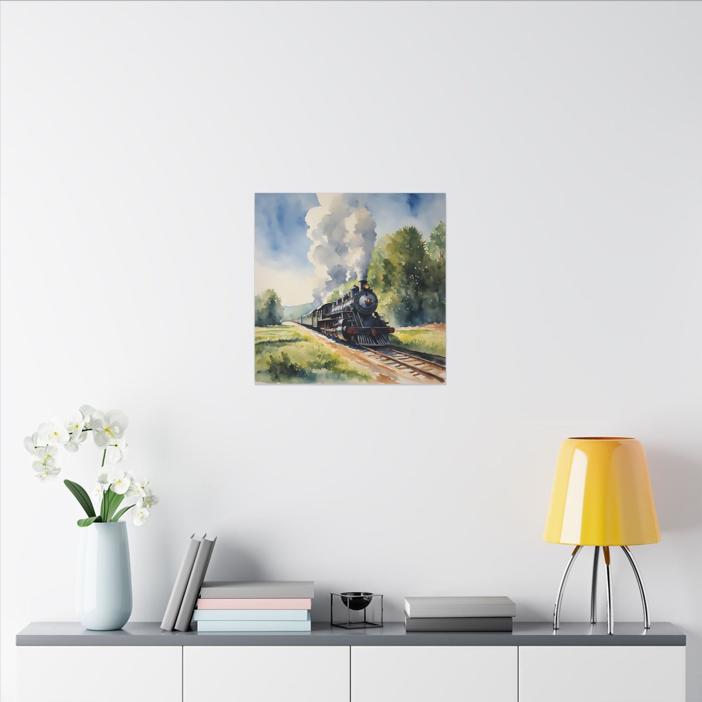 Matte Wall Canvas - Train has left the Station - Wheels & Wings Collection