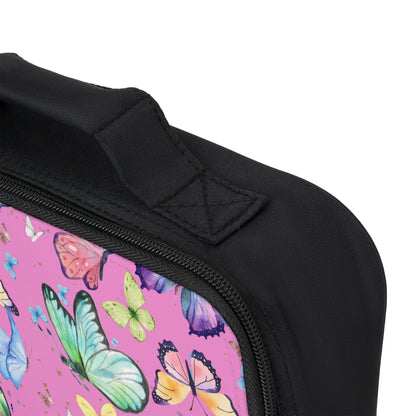 Lunch Bag - Butterflies - Bubblegum