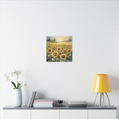 Matte Wall Canvas - Sunflower - Bloom and Grow Collection