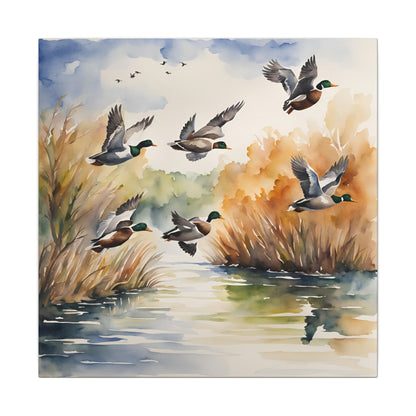 Matte Wall Canvas - Ducks - The Great Outdoors Collection