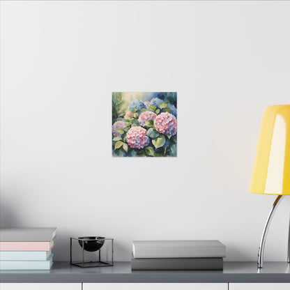 Matte Wall Canvas - Hydrangea - Bloom and Grow Collection