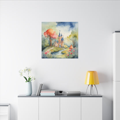 Matte Wall Canvas - Castlescape - Storybook Dreams Collection