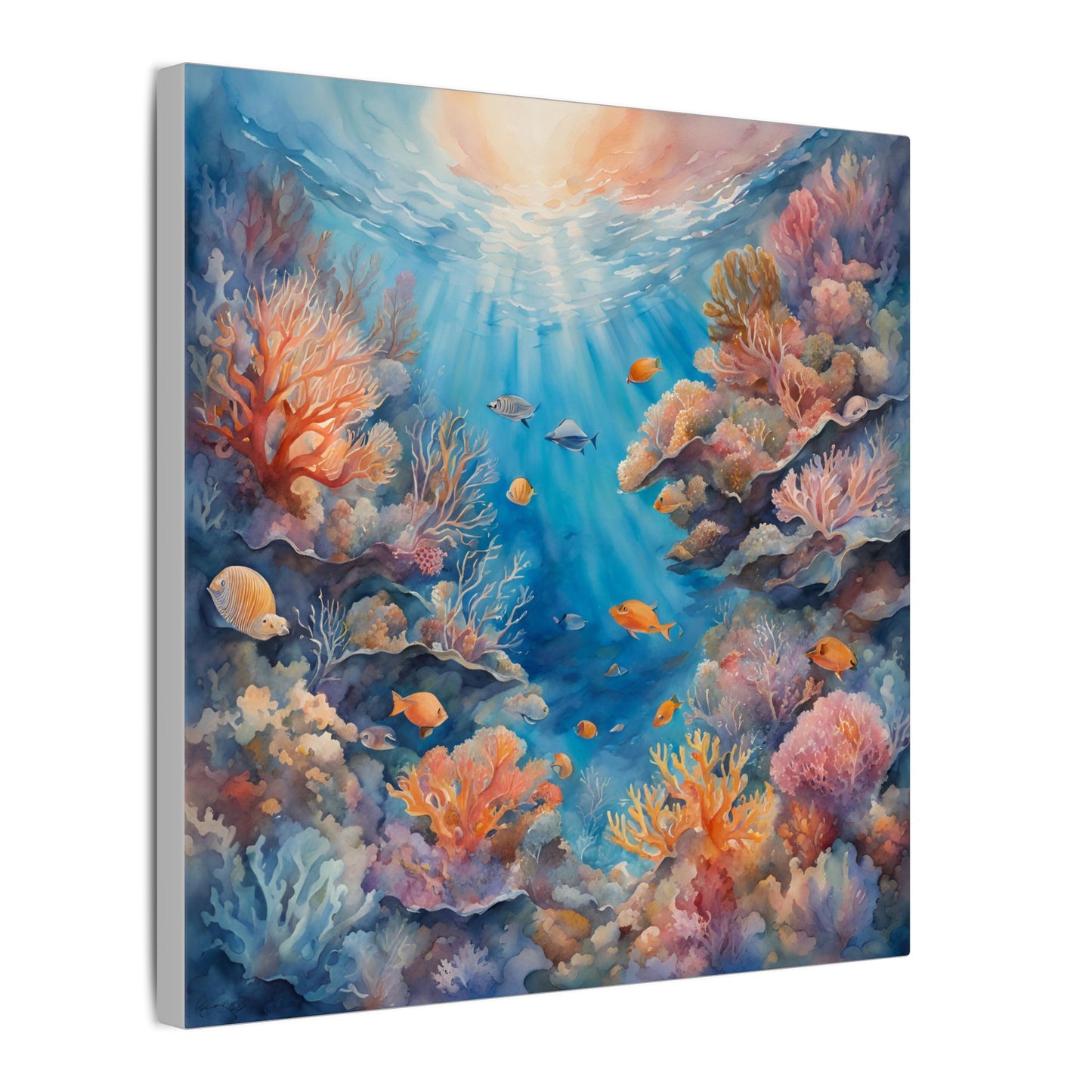 Matte Wall Canvas - Reef Life - Neptune's Nursery Collection