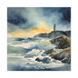 Matte Wall Canvas - Lighthouse - Neptune's Nursery Collection