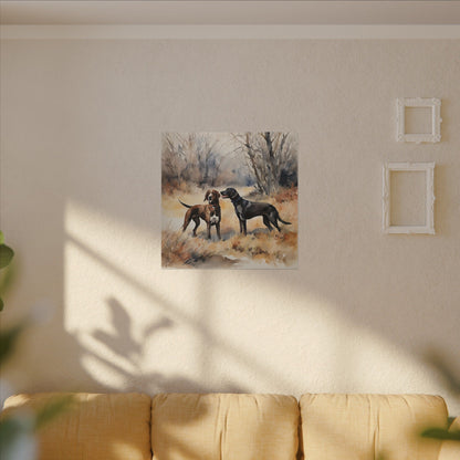 Matte Wall Canvas - Hounds - The Great Outdoors Collection