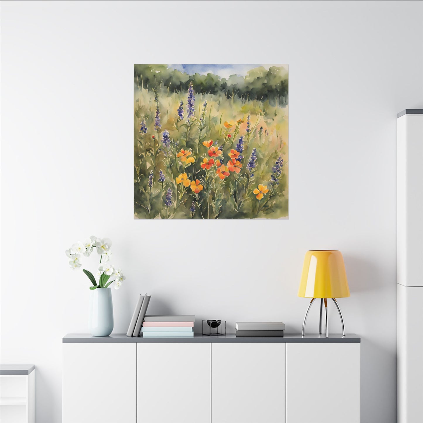 Matte Wall Canvas - Texas Wildflower - Bloom and Grow Collection
