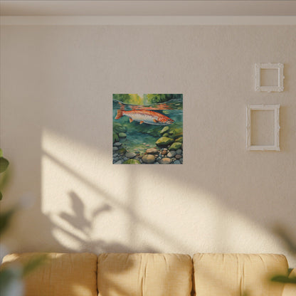 Matte Wall Canvas - Salmon - The Great Outdoors Collection