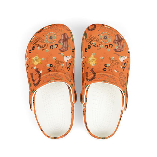Kid's Foam Clogs - Cowboy - Natural Hide