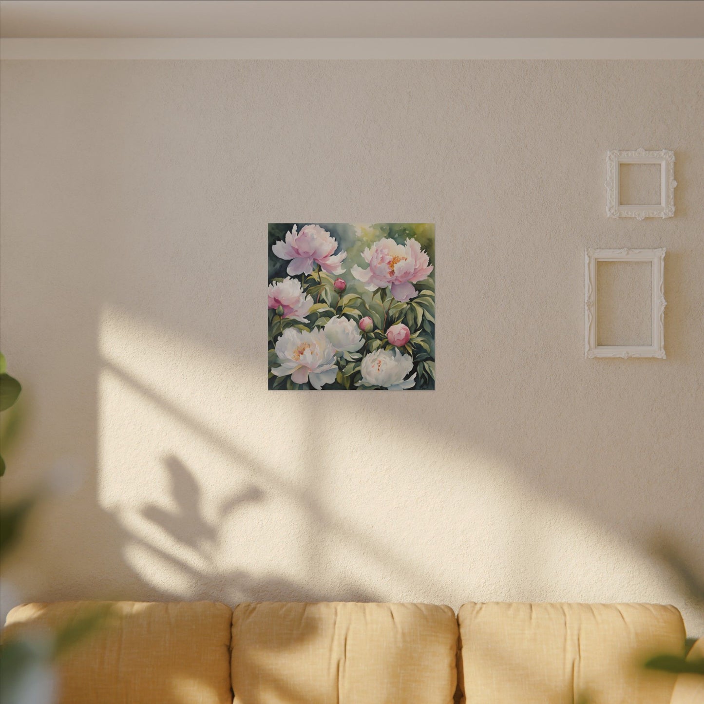 Matte Wall Canvas - Peony - Bloom and Grow Collection