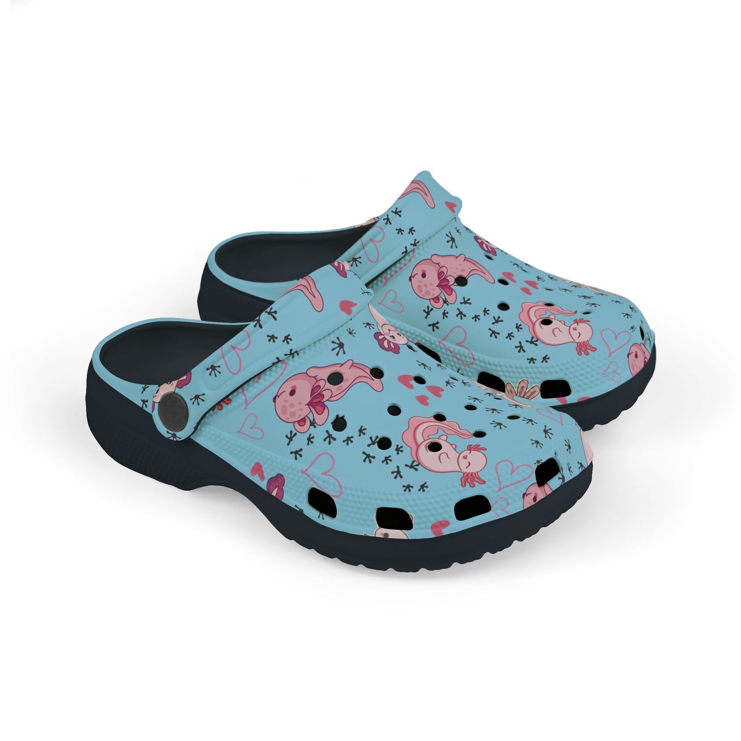 Kid's Foam Clogs - Axolotl - Arctic Blue