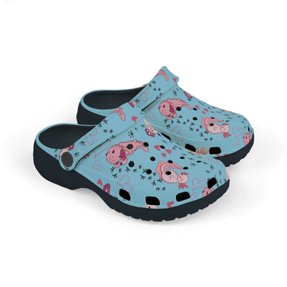 Kid's Foam Clogs - Axolotl - Arctic Blue