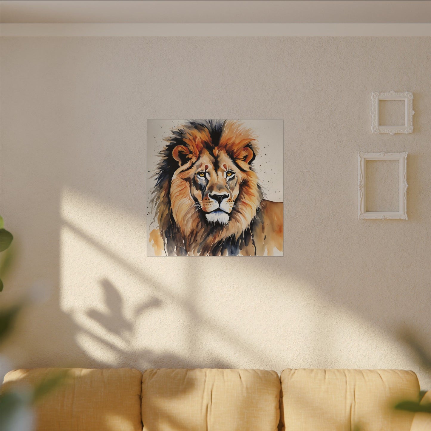 Matte Wall Canvas - Lion's Mane - African Safari Collection