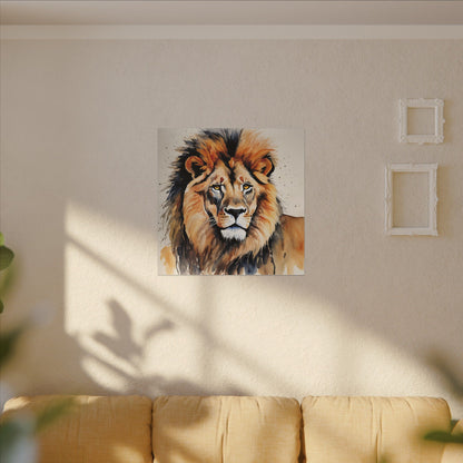 Matte Wall Canvas - Lion's Mane - African Safari Collection
