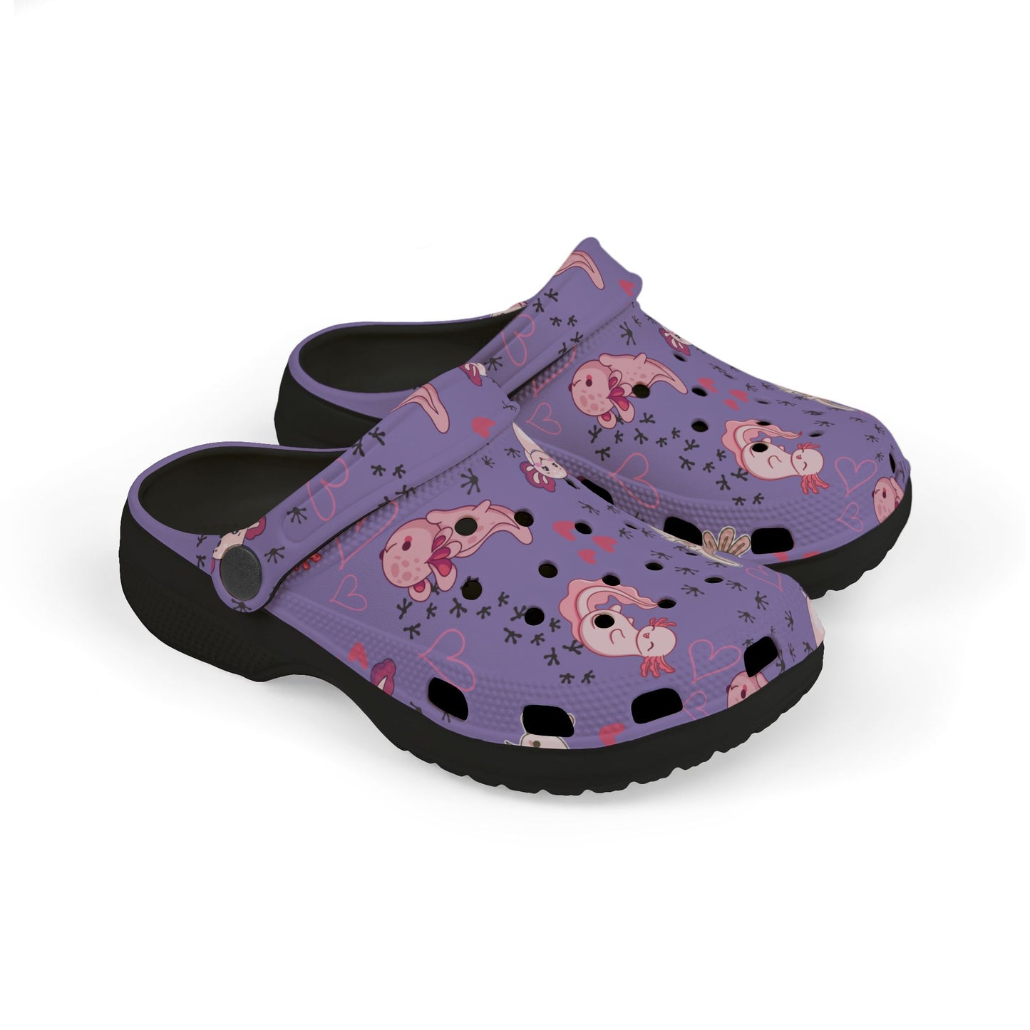 Kid's Foam Clogs - Axolotl - Lavender
