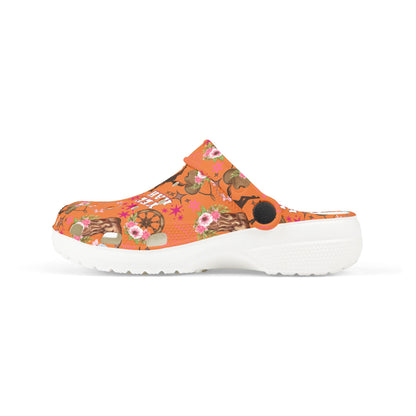 Kid's Foam Clogs - Cowgirl - Natural Hide