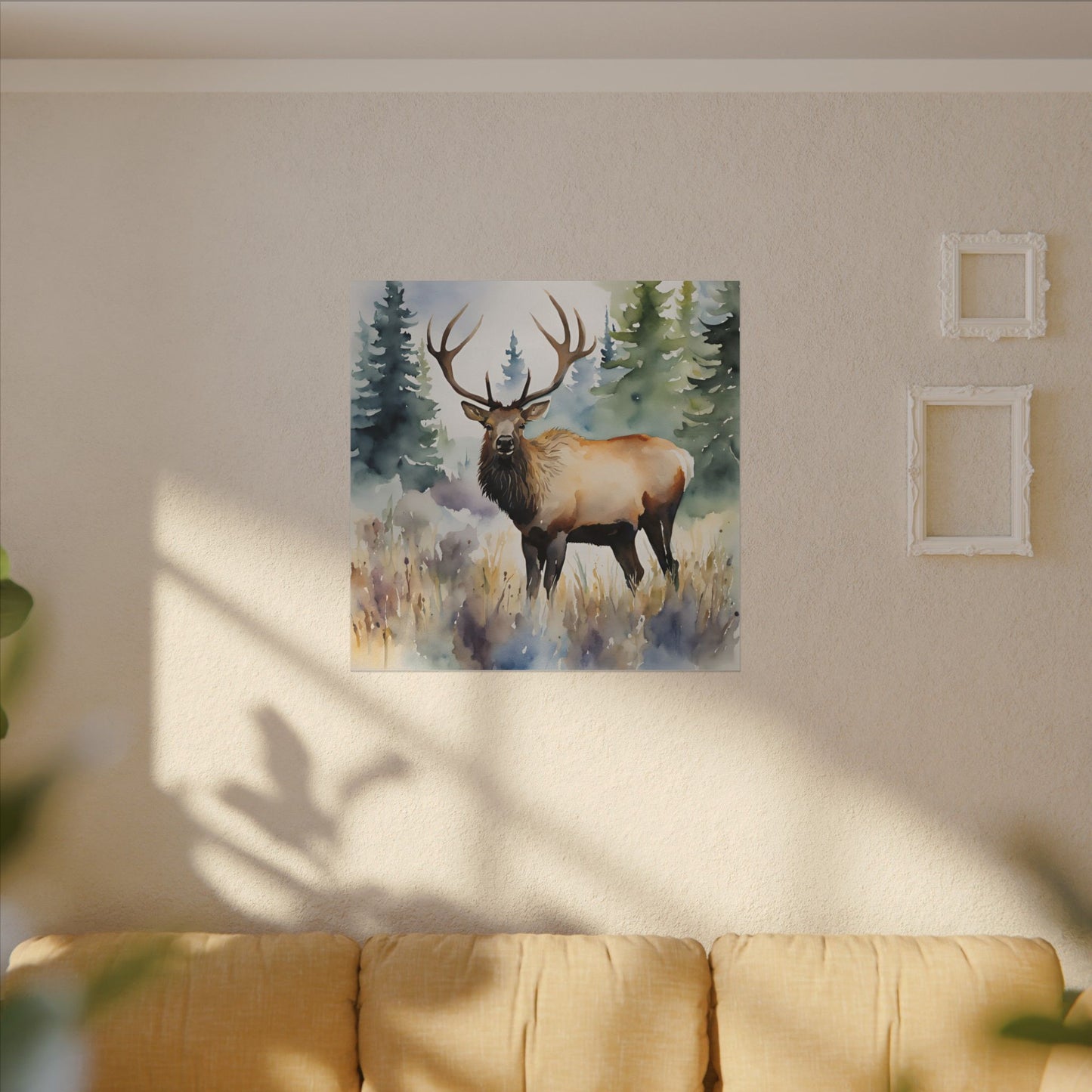 Matte Wall Canvas - Elk - The Great Outdoors Collection
