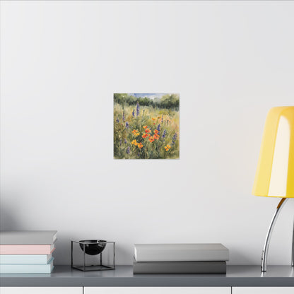 Matte Wall Canvas - Texas Wildflower - Bloom and Grow Collection