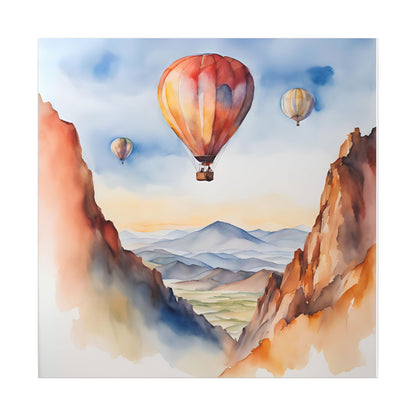 Matte Wall Canvas - Hot Air Balloons - Wheels & Wings Collection