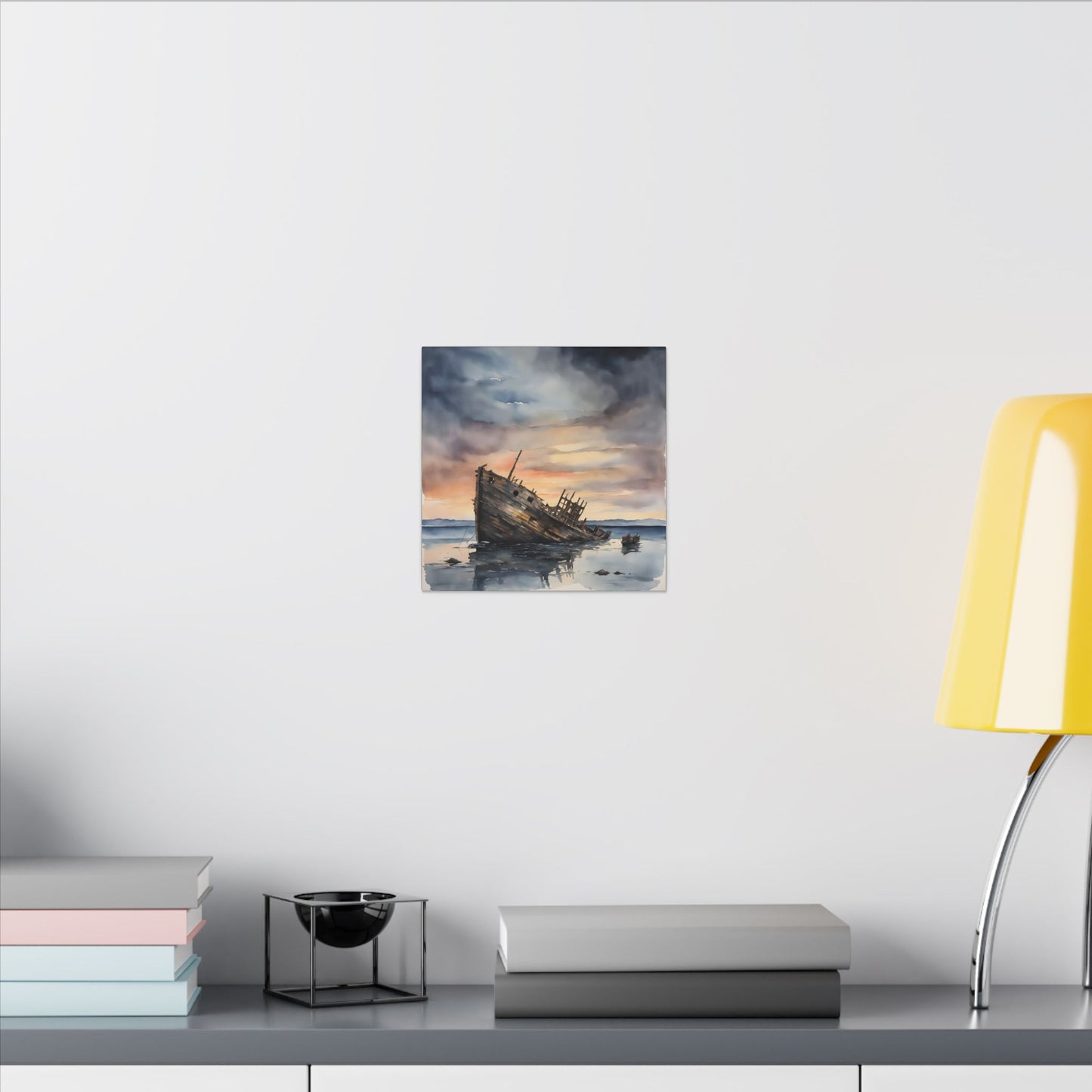 Matte Wall Canvas - Shipwreck - Neptune's Nursery Collection