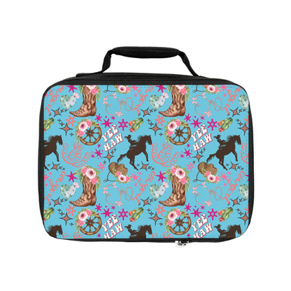 Lunch Bag - Cowgirl - Light Blue