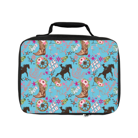 Lunch Bag - Cowgirl - Light Blue