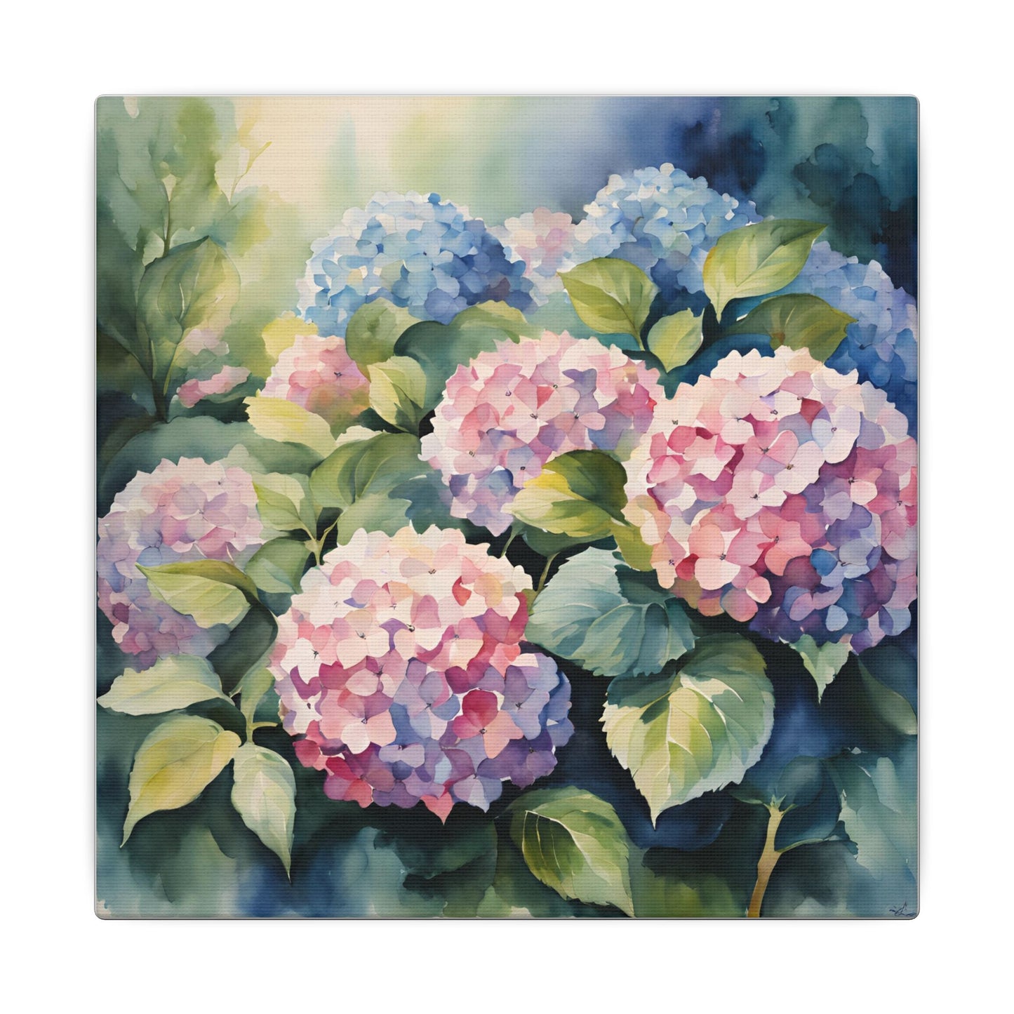 Matte Wall Canvas - Hydrangea - Bloom and Grow Collection