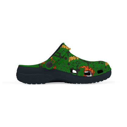 Kid's Foam Clogs - Soccer - True Green