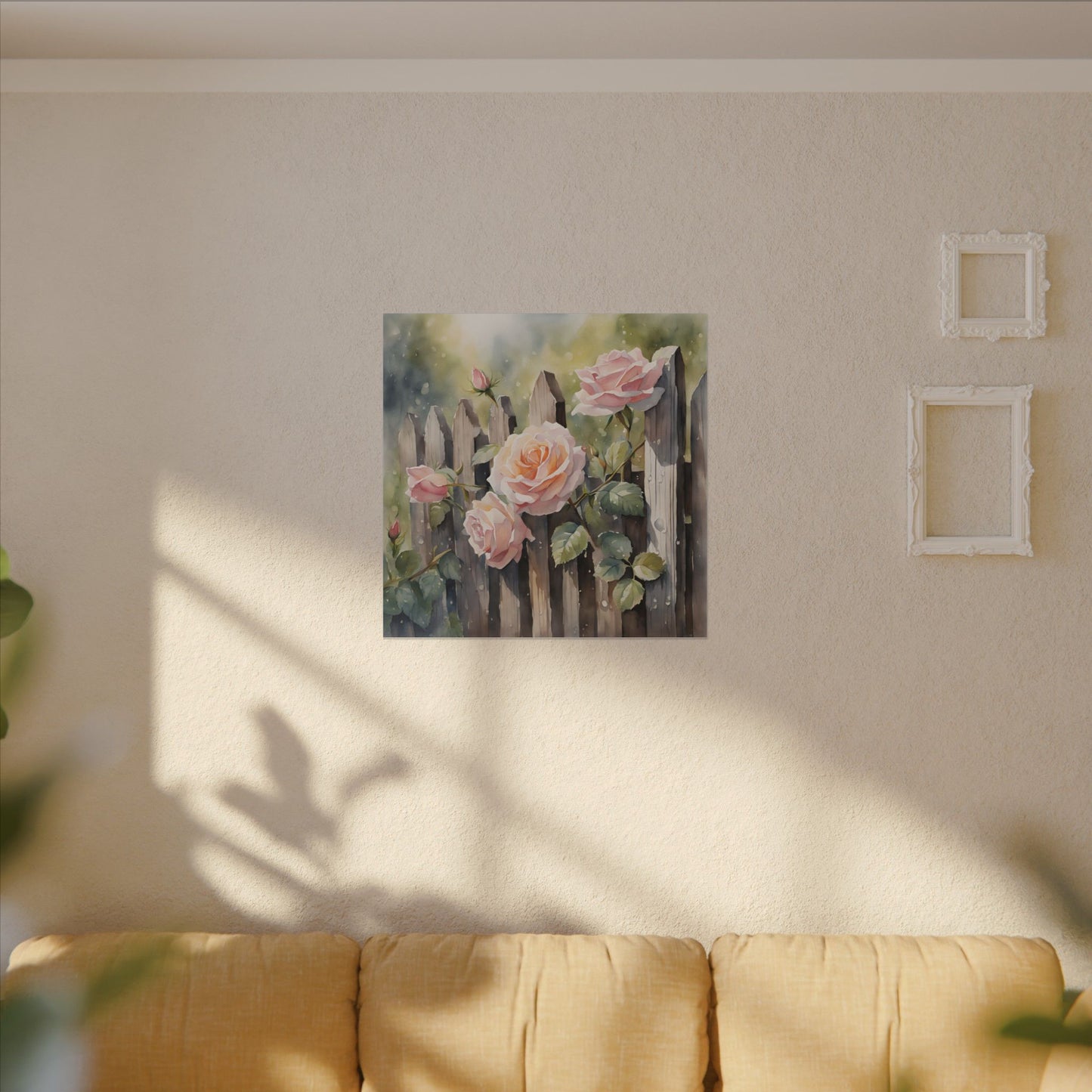Matte Wall Canvas - Rose - Bloom and Grow Collection