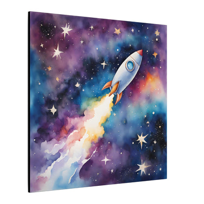 Matte Wall Canvas - Rocket Ship - Beyond the Stars Collection