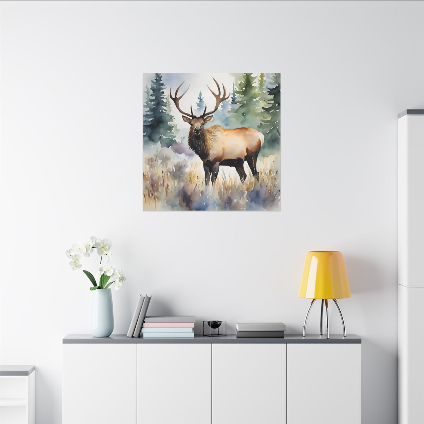 Matte Wall Canvas - Elk - The Great Outdoors Collection