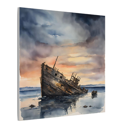 Matte Wall Canvas - Shipwreck - Neptune's Nursery Collection