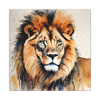 Matte Wall Canvas - Lion's Mane - African Safari Collection